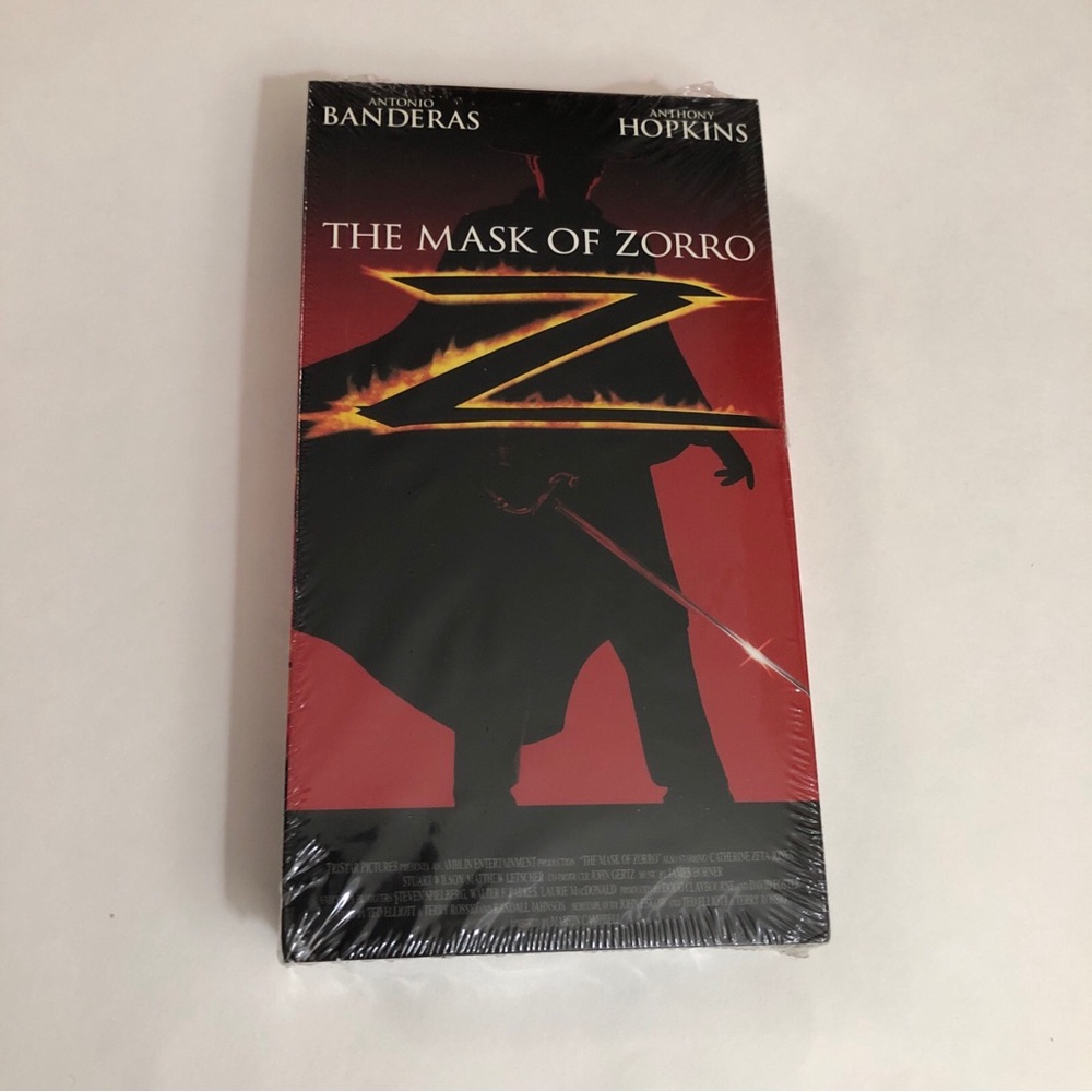 The Mask of Zorro VHS 1998 Movie Brand New Factory I Seal Sealed Vintage